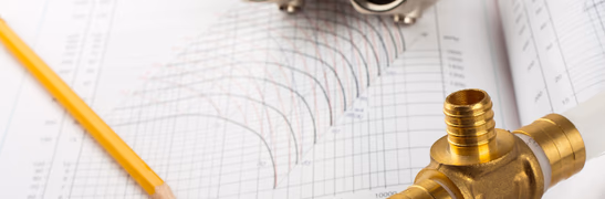 Homeowner reviewing financing options for plumbing services